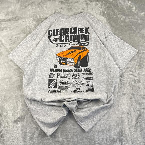Clear Creek Canyon Gray Car show Graphic T-shirt Size XL - Picture 2 of 6